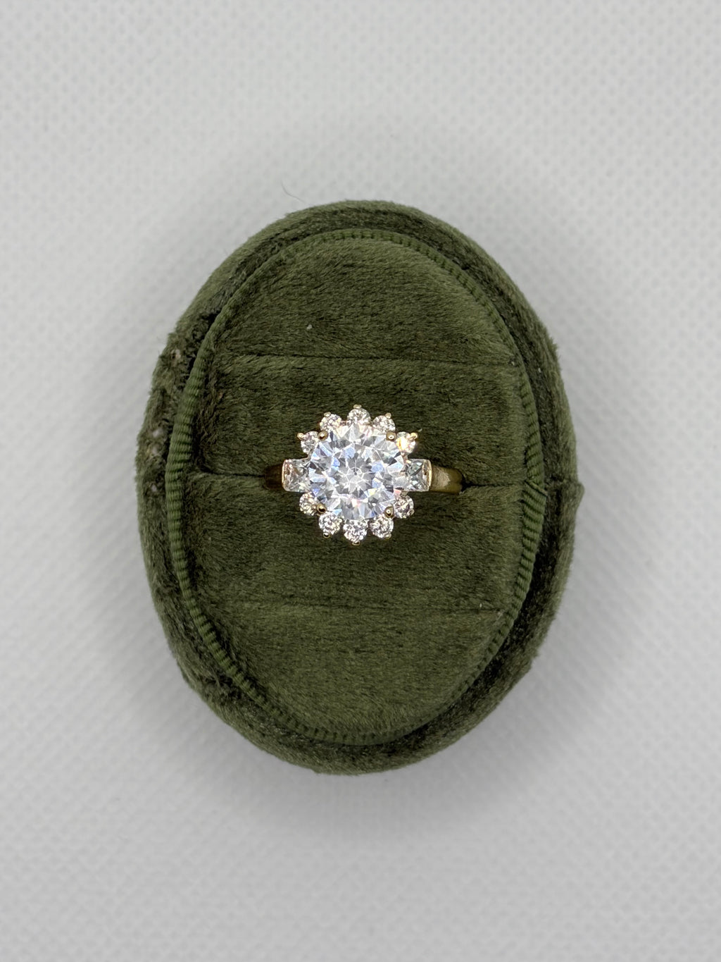 Vintage Halo Engagement Ring