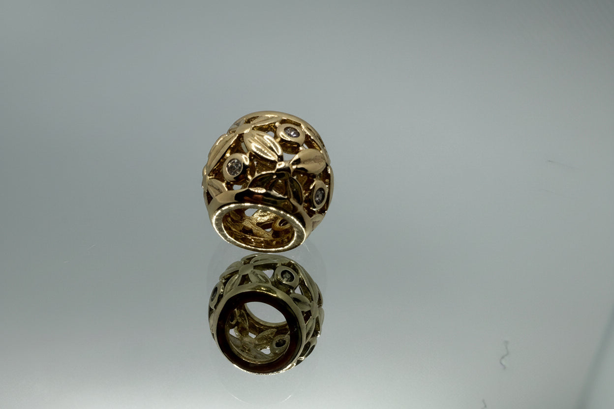 Floral Openwork Separator Bead
