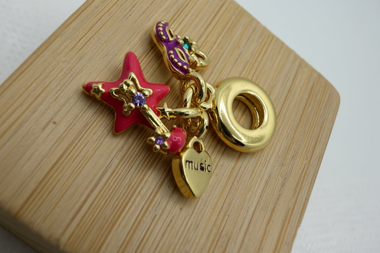 Music & Magic Multi-Charm Bead