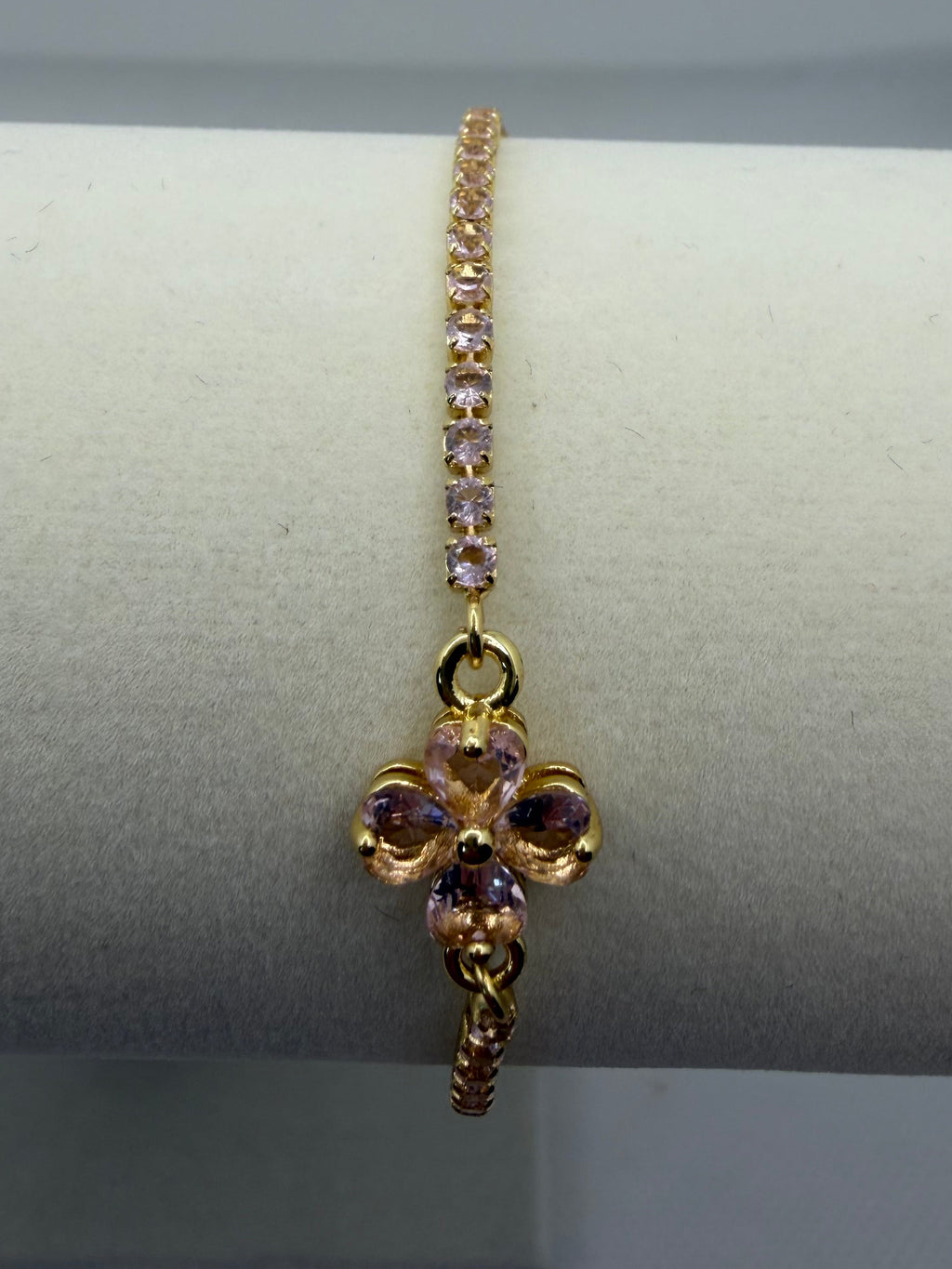 Pink Blossom Tennis Bracelet