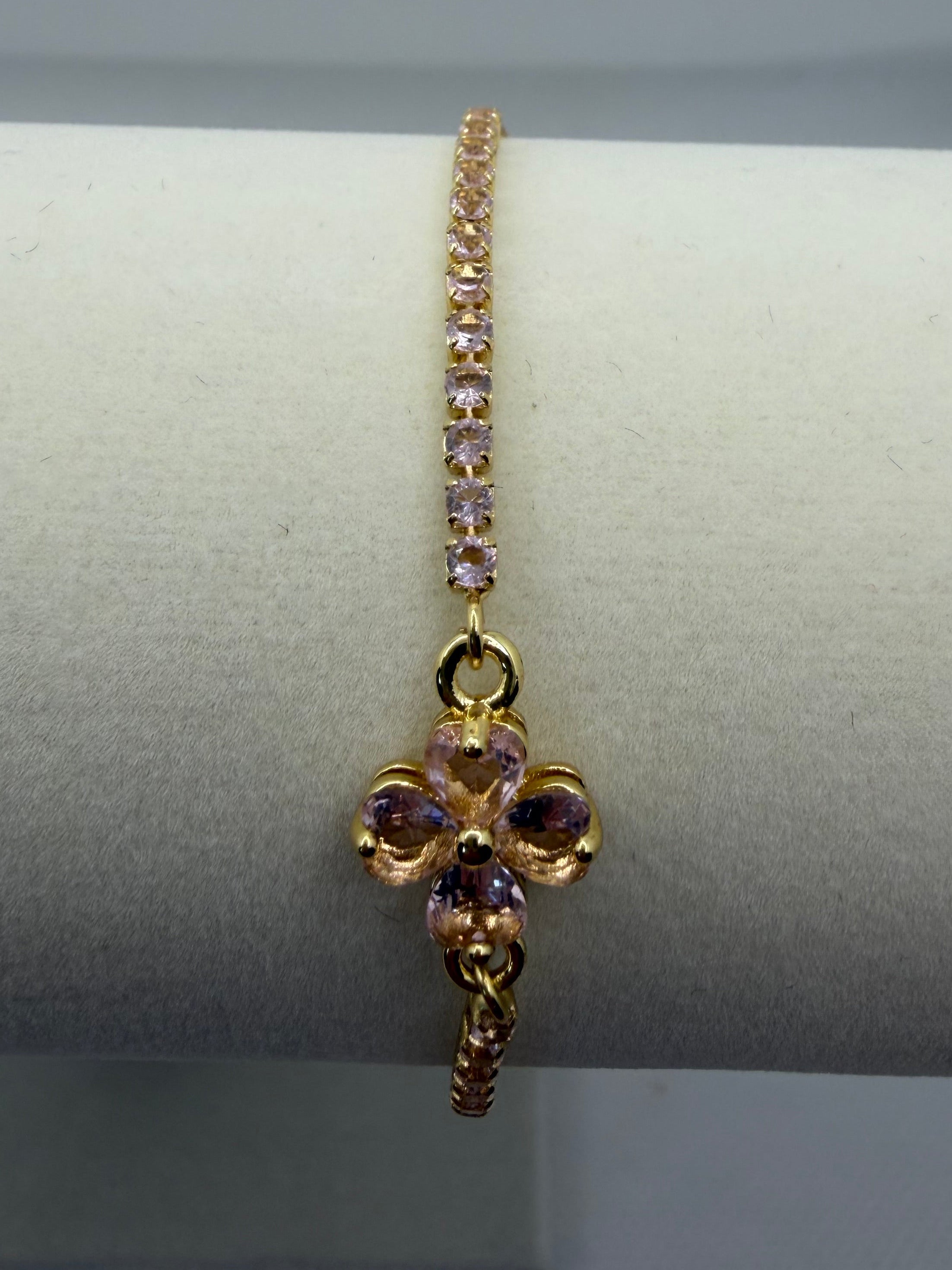 Pink Blossom Tennis Bracelet