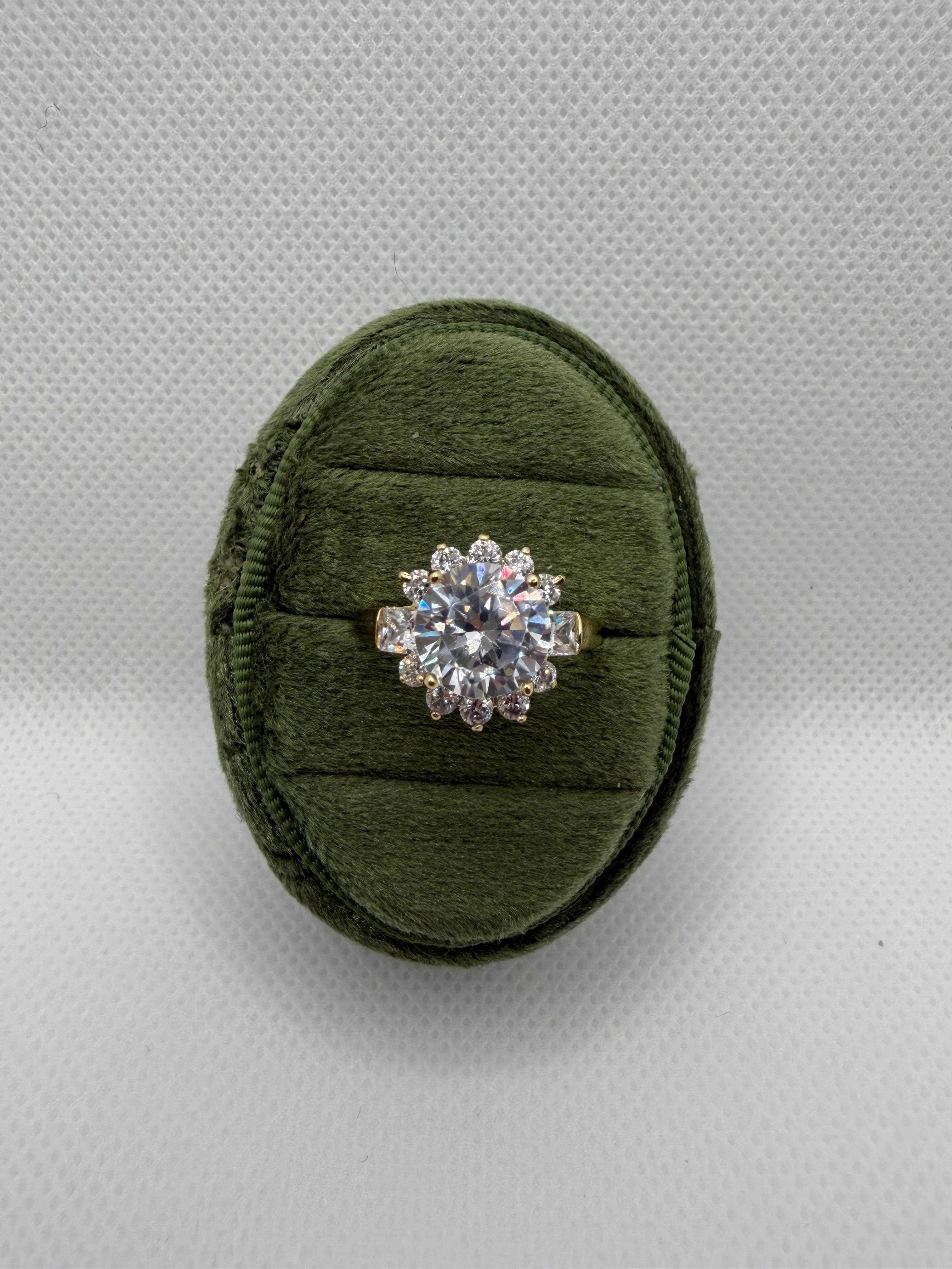 Vintage Halo Engagement Ring
