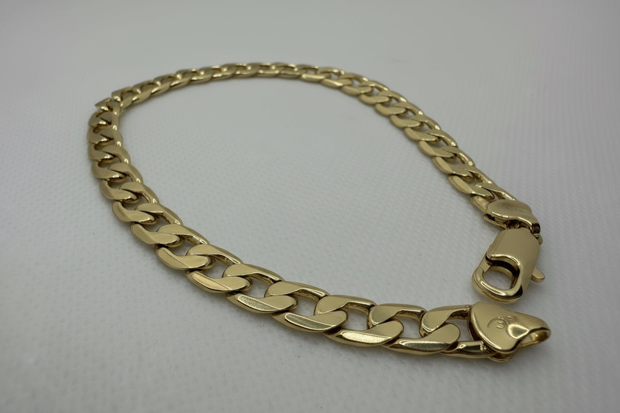 Bold Cuban Link Anklet - Gold
