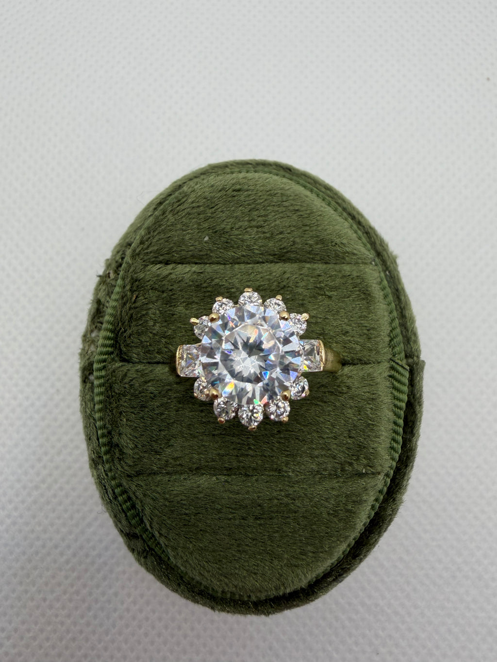 Vintage Halo Engagement Ring