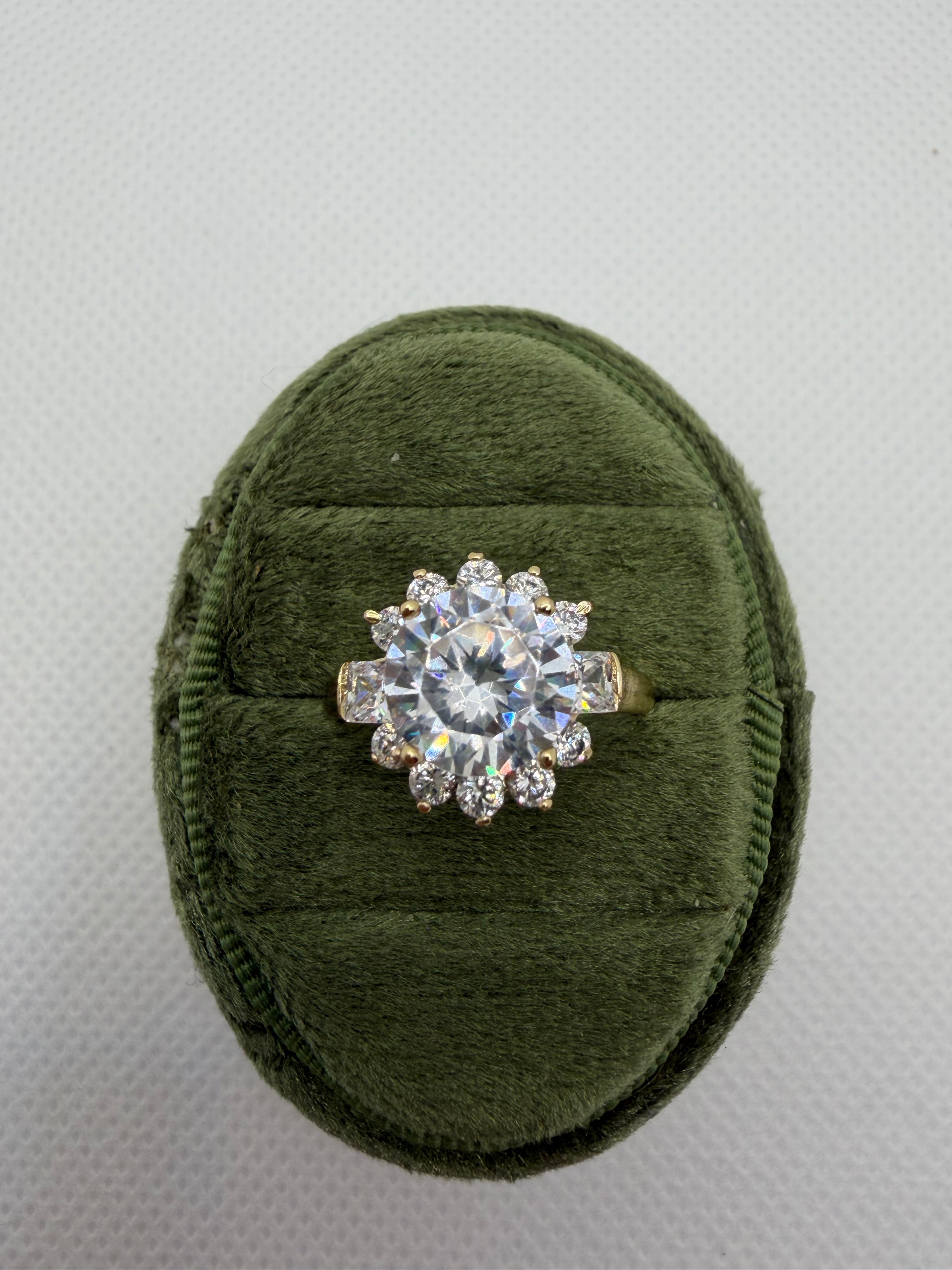 Vintage Halo Engagement Ring