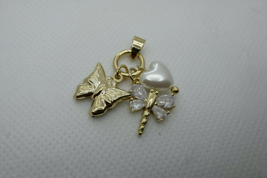 Butterfly & Dragonfly Charm Pendant
