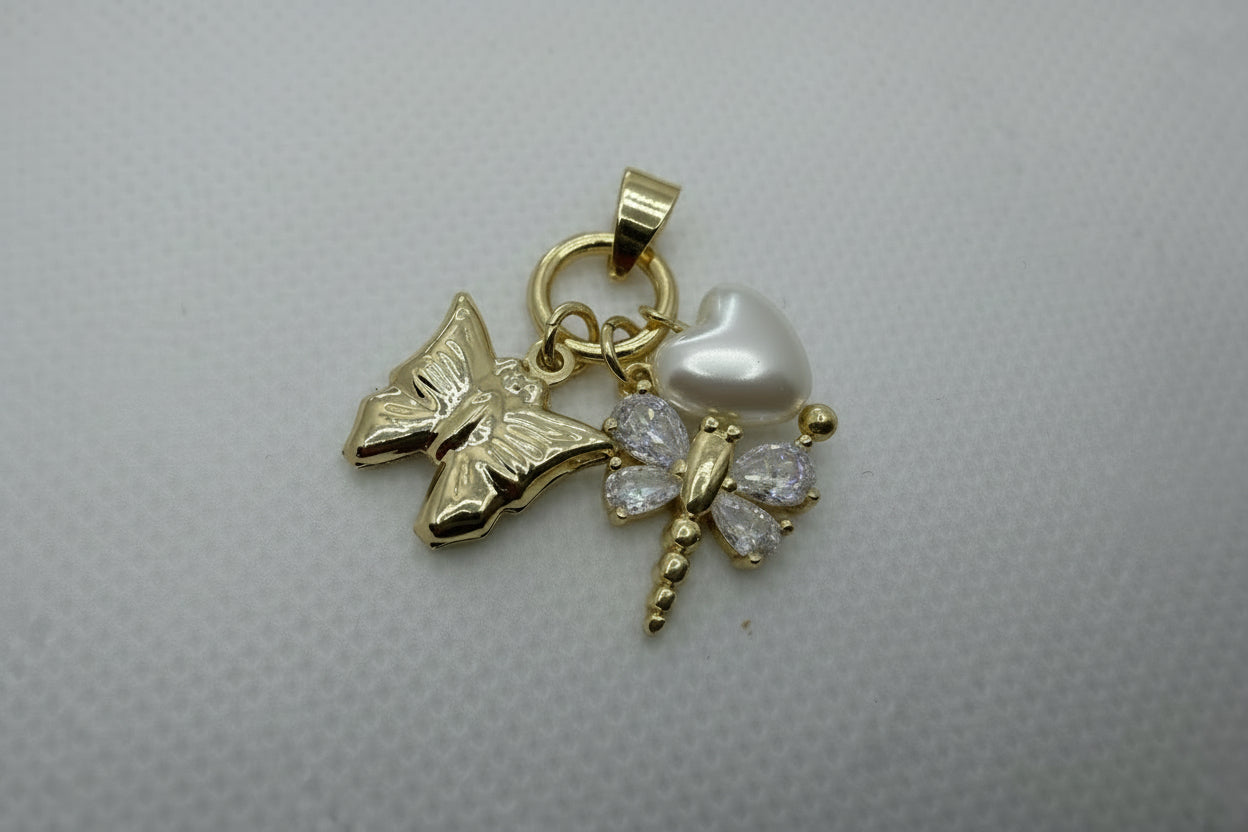 Butterfly & Dragonfly Charm Pendant