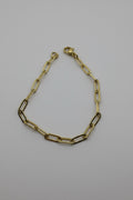 Paper-clip Bracelet - Gold