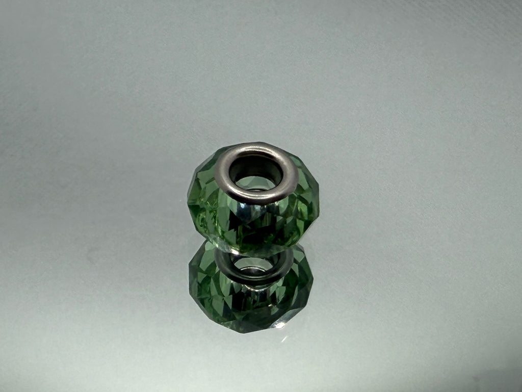 Green Glass Charm Separator