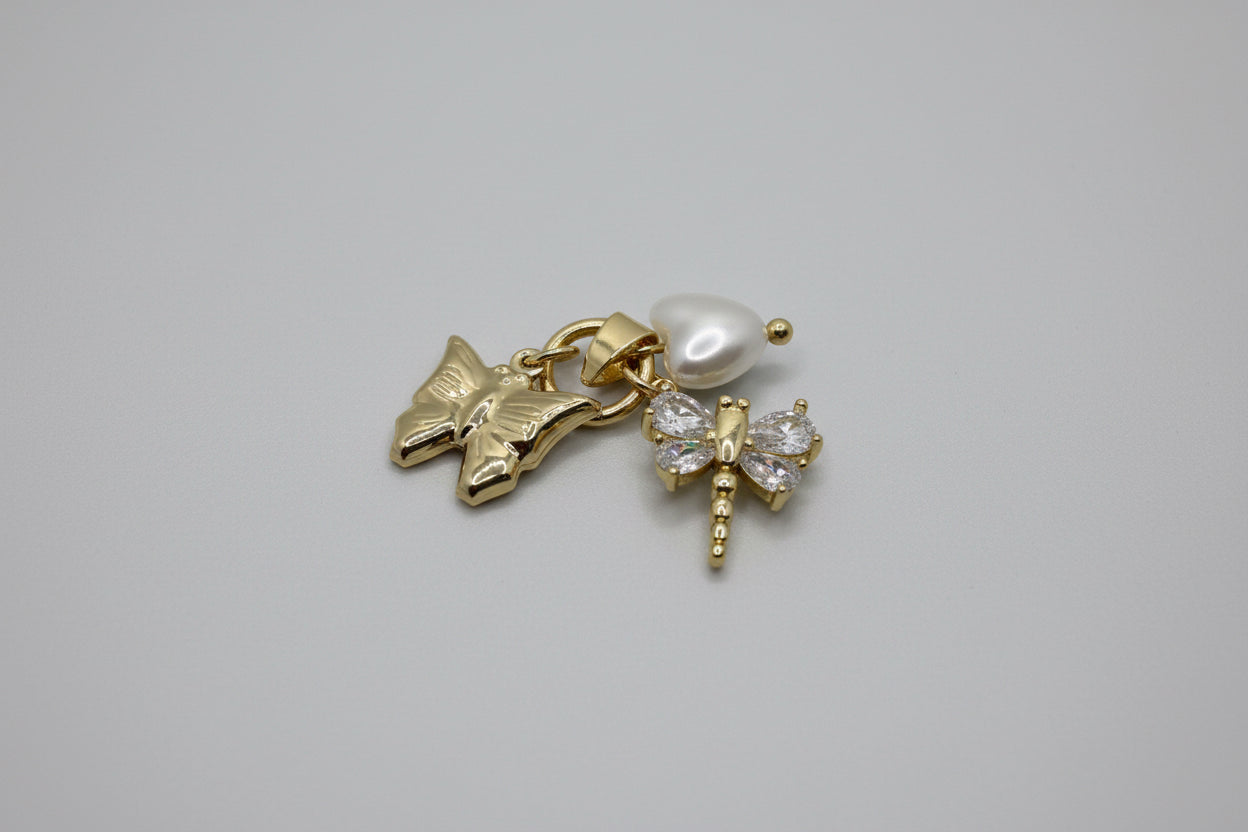 Butterfly & Dragonfly Charm Pendant