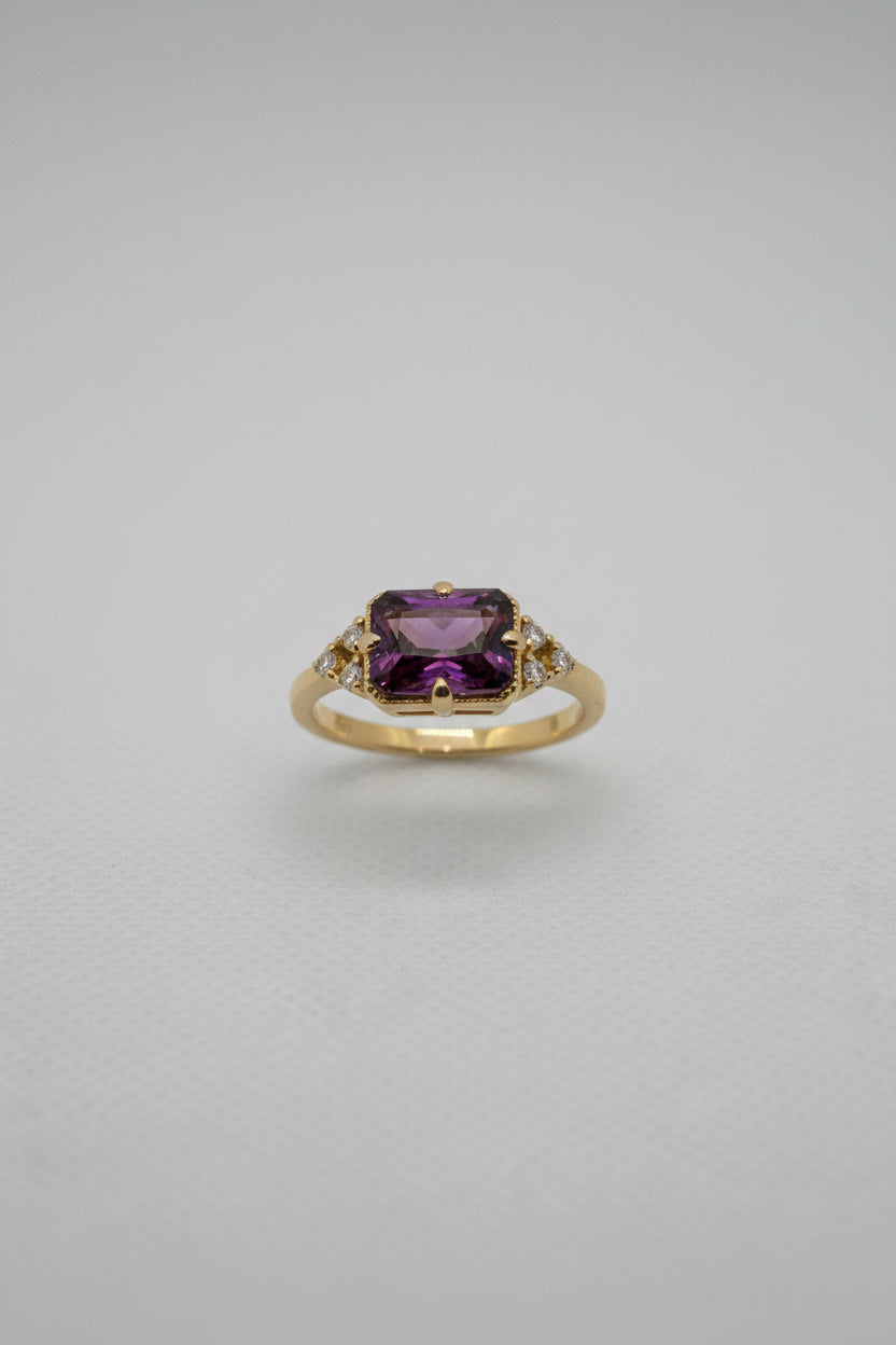 Amethyst Crystal Ring