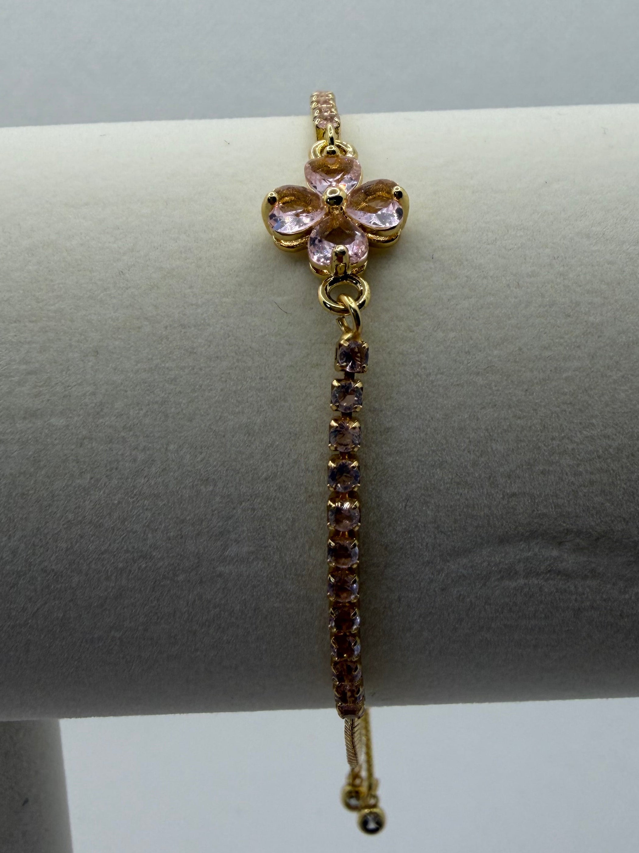 Pink Blossom Tennis Bracelet