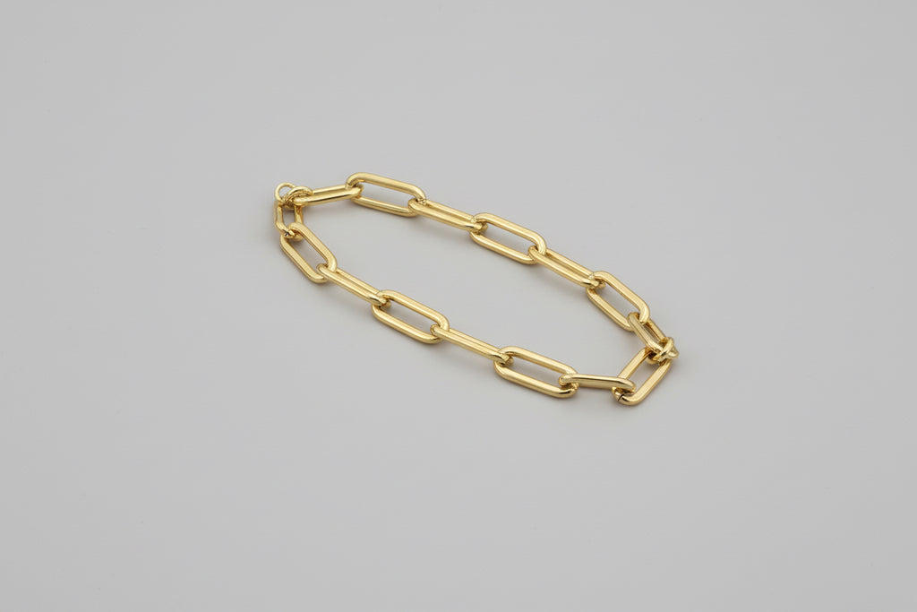 Paper-clip Bracelet - Gold
