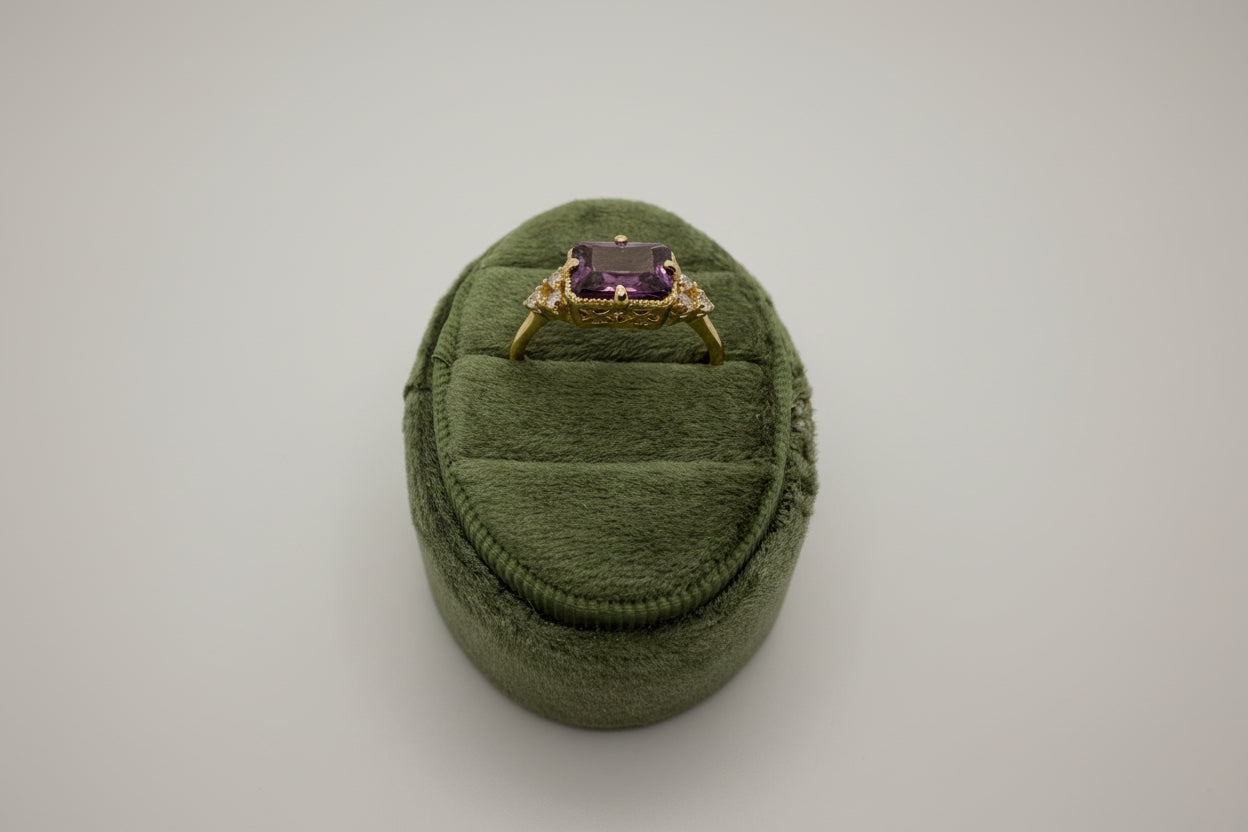 Amethyst Crystal Ring
