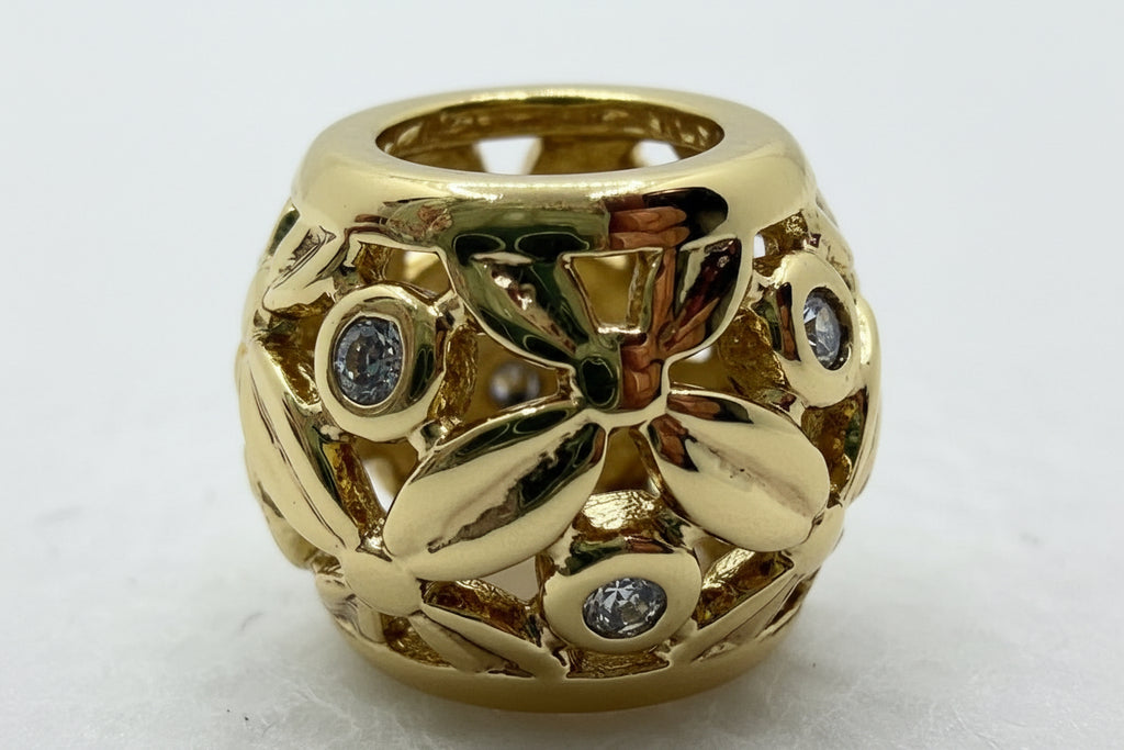 Floral Openwork Separator Bead
