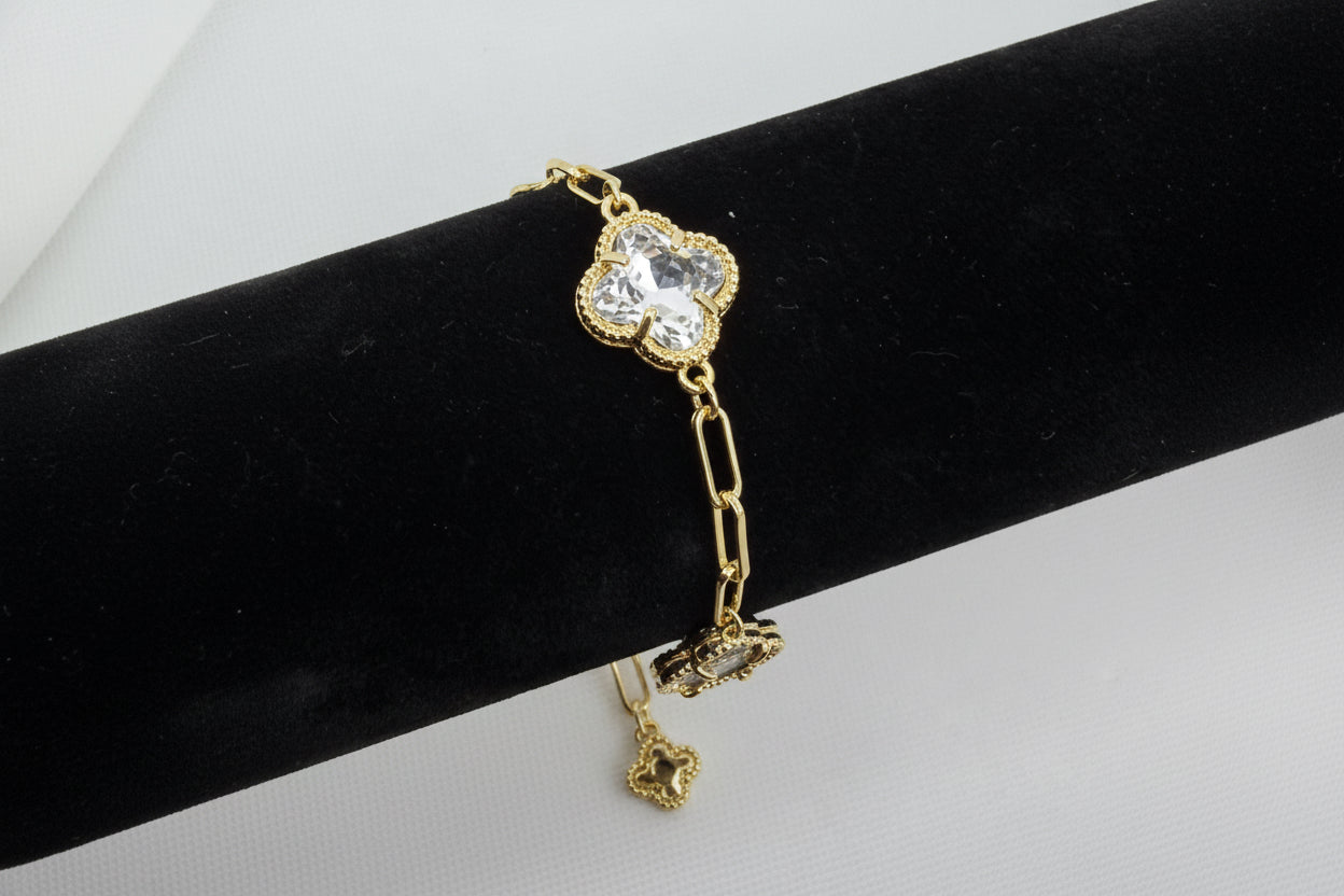 Lucky Clover Mother of Pearl Bracelet