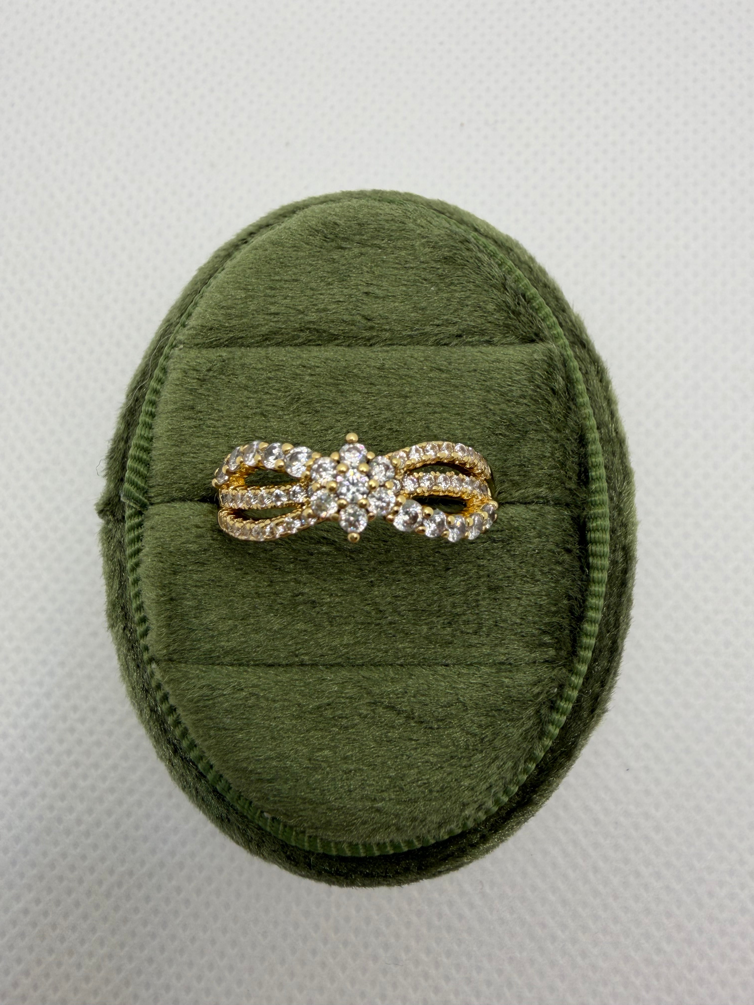 Infinity Crystal Ring