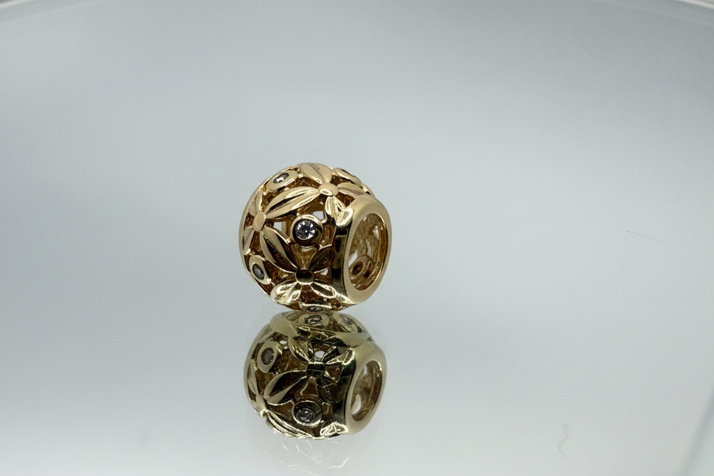 Floral Openwork Separator Bead