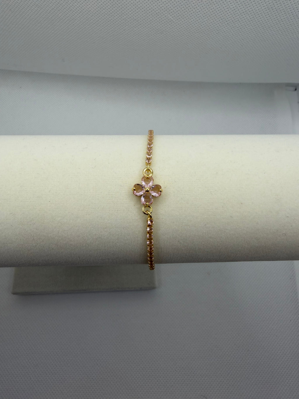 Pink Blossom Tennis Bracelet