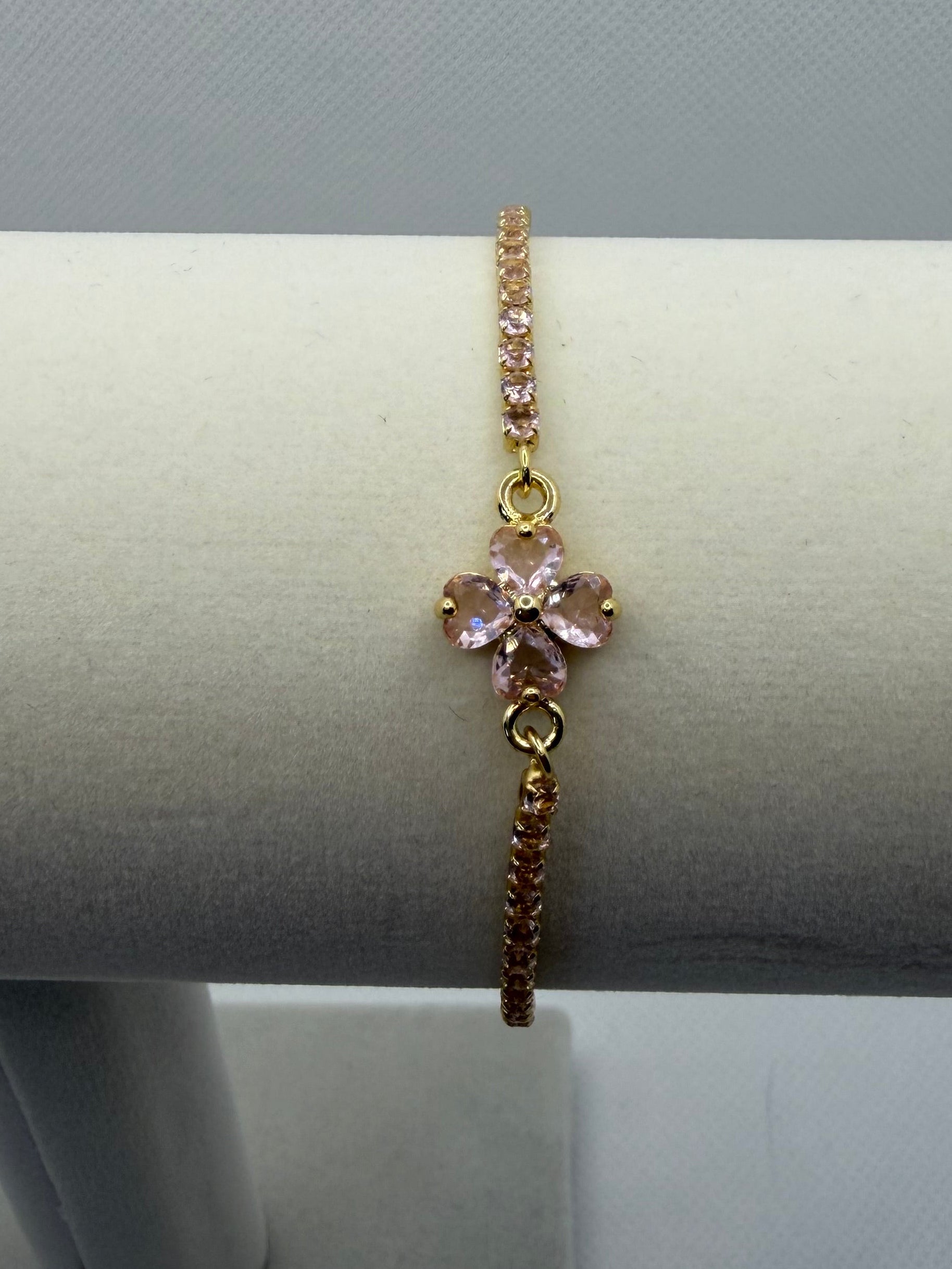 Pink Blossom Tennis Bracelet