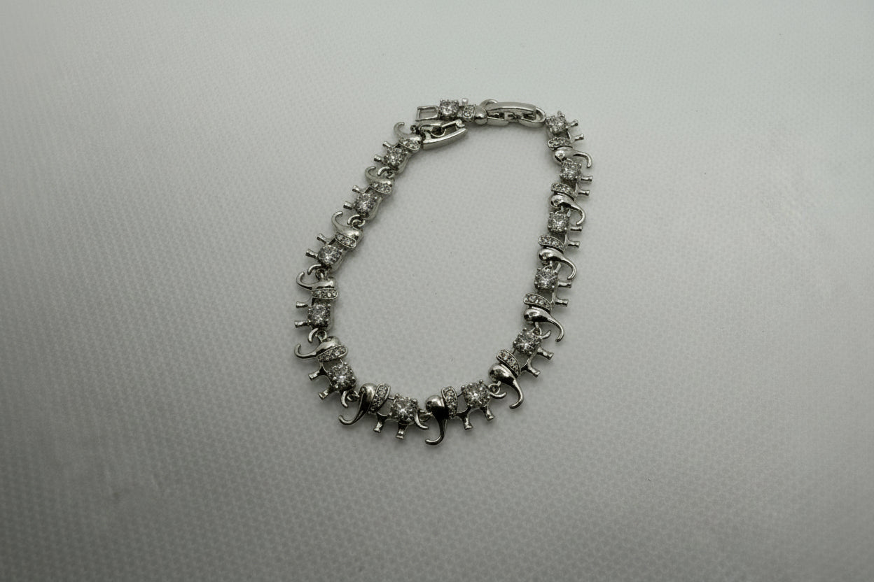 Crystal Elephant Parade Bracelet