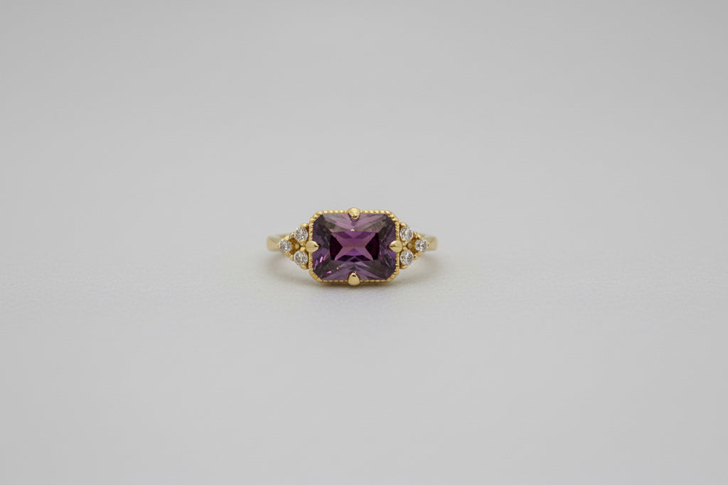 Amethyst Crystal Ring
