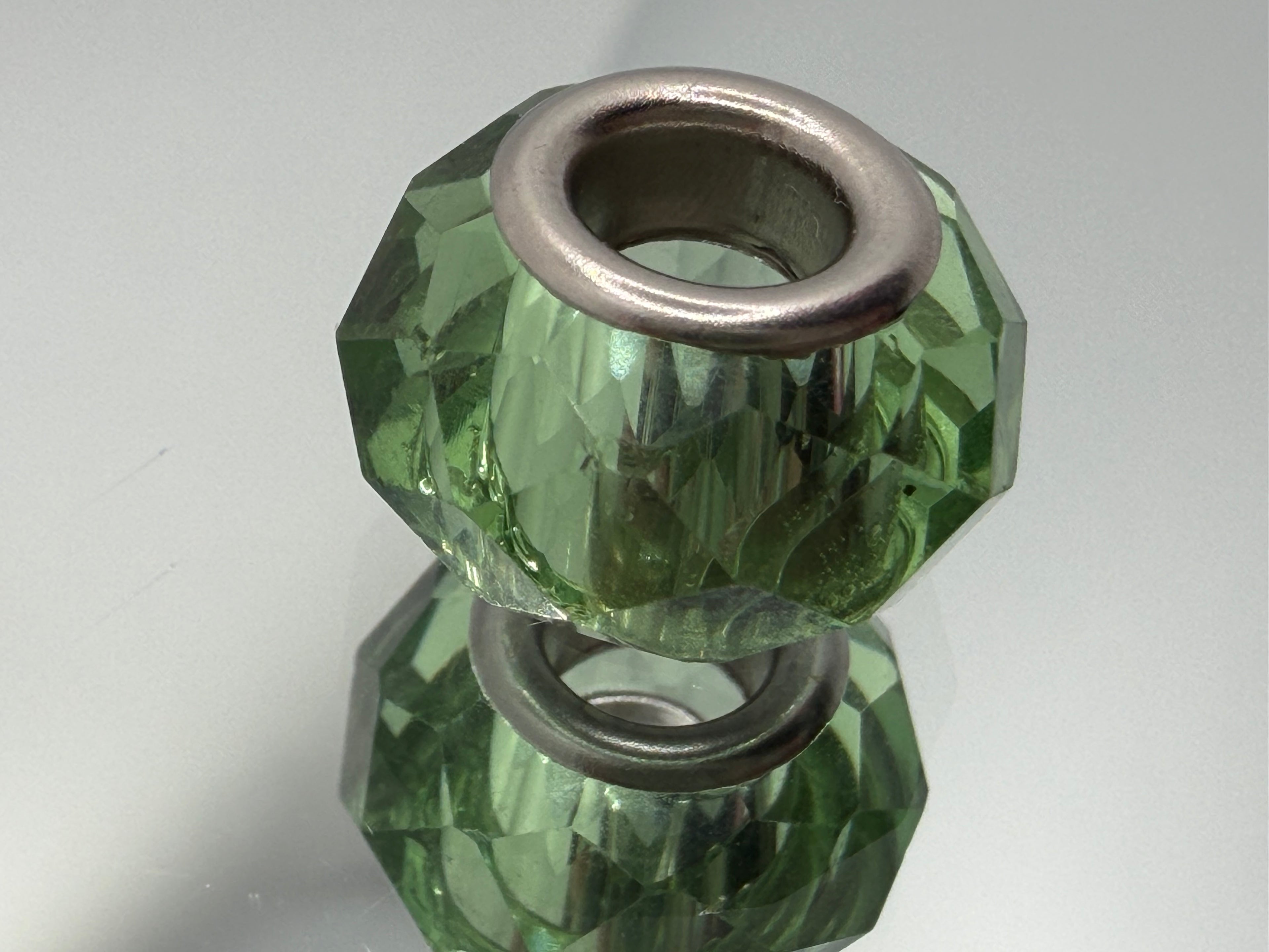 Green Glass Charm Separator