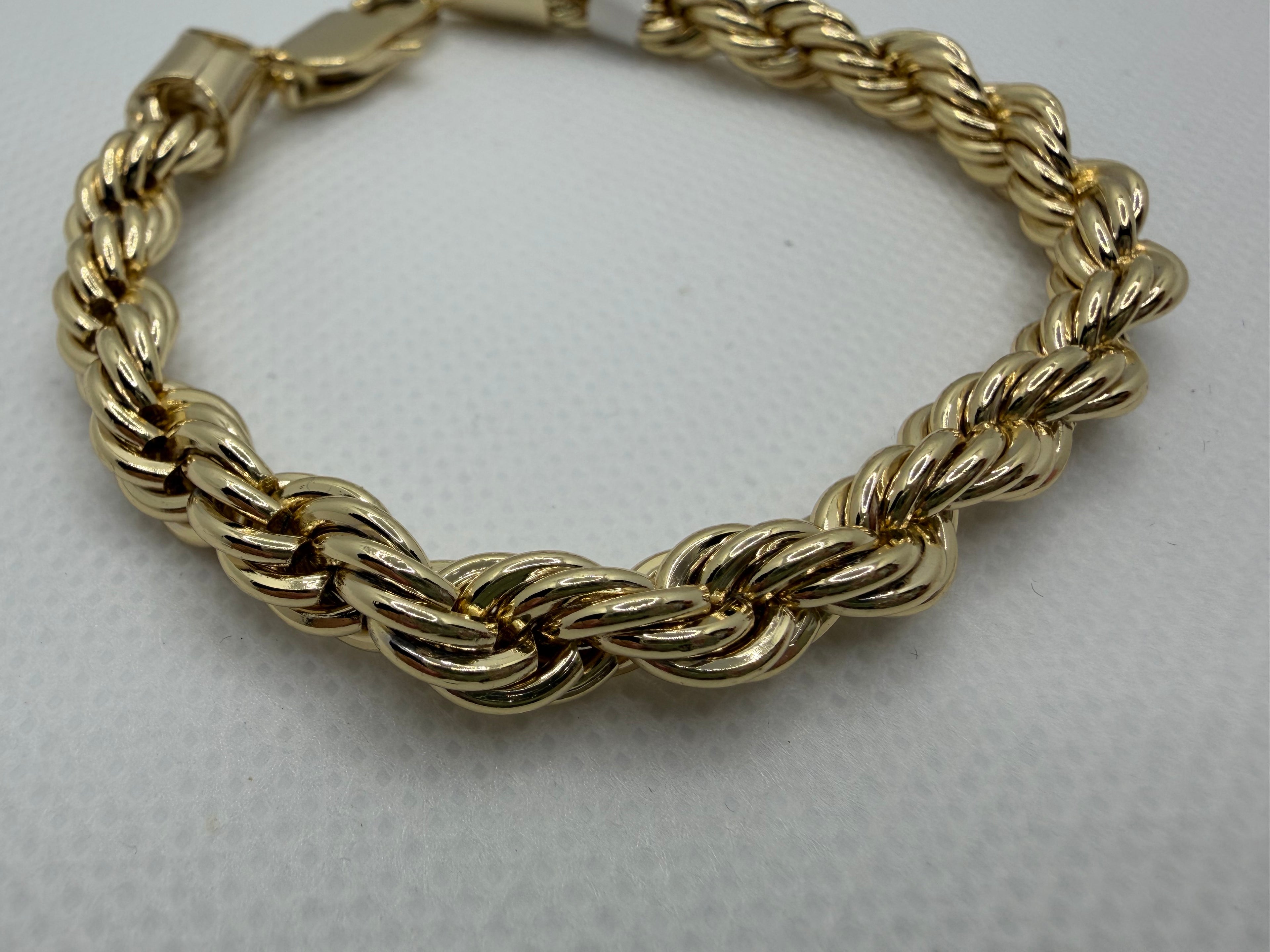 Double Rope Gold Bracelet - Laminated Gold