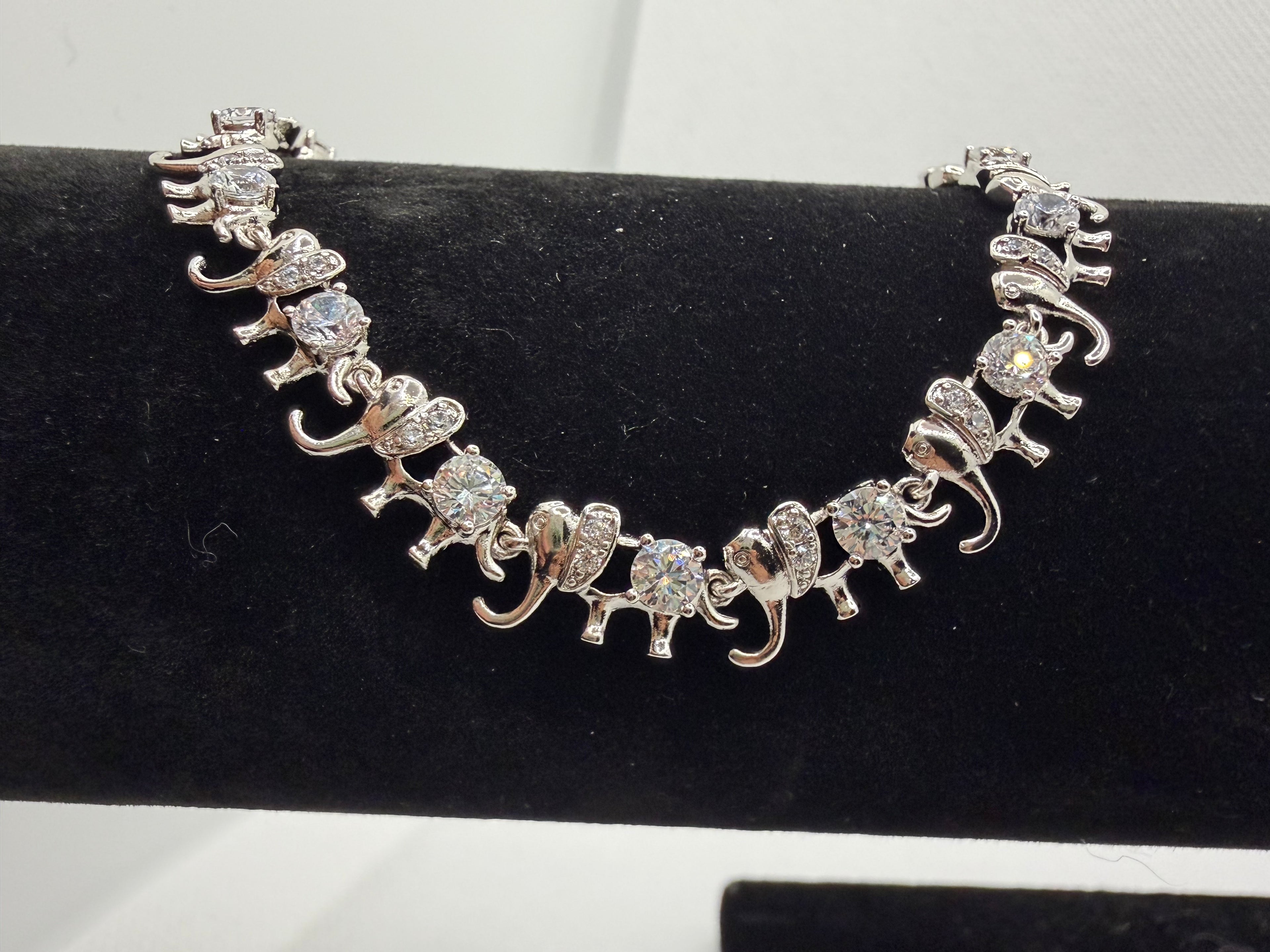 Crystal Elephant Parade Bracelet