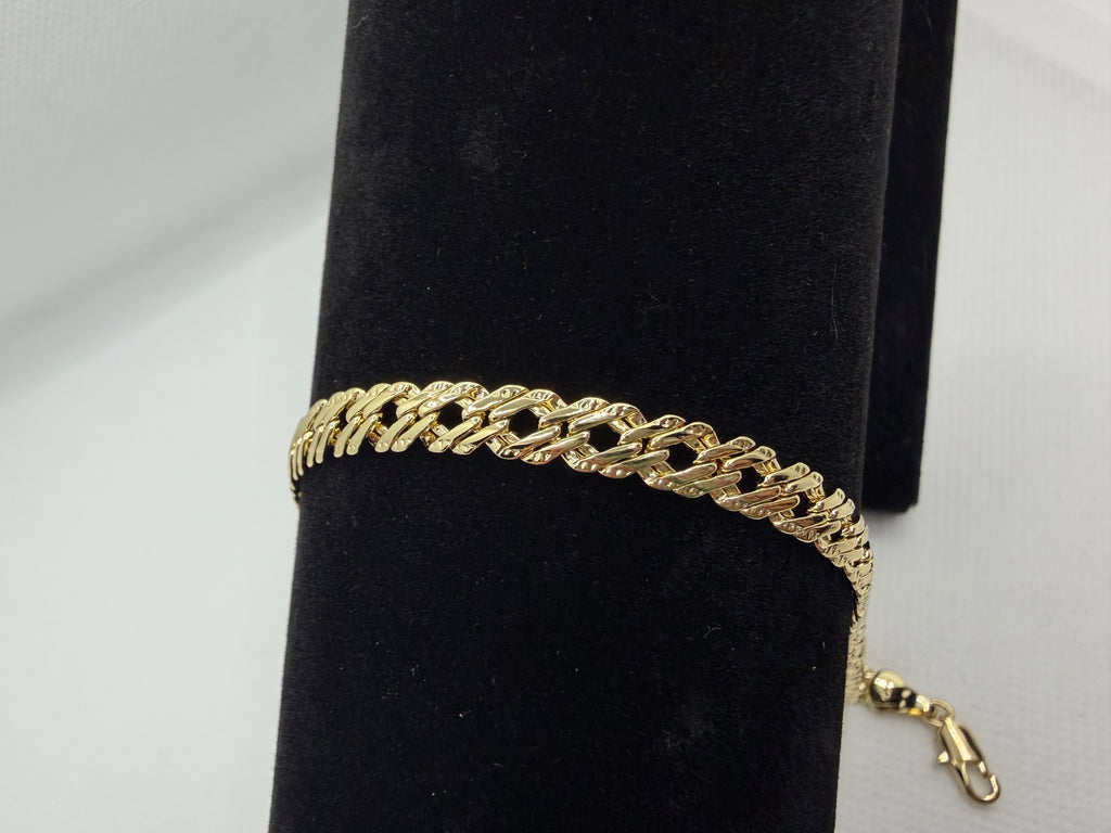 Gold Chain Bracelet - Laminated Gold