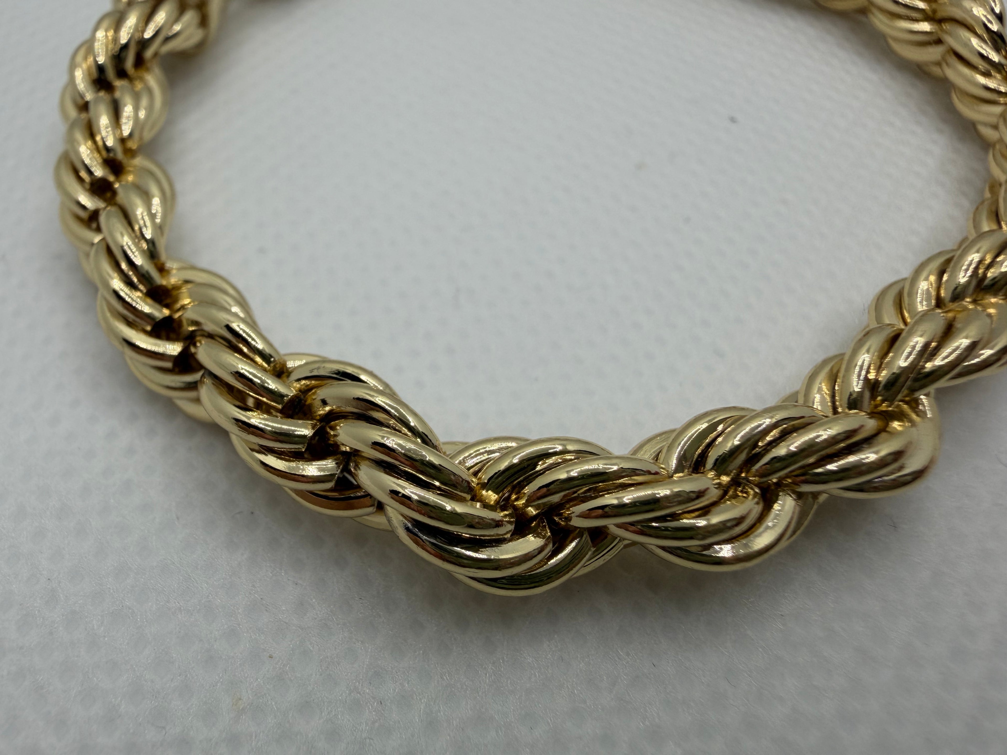 Double Rope Gold Bracelet - Laminated Gold