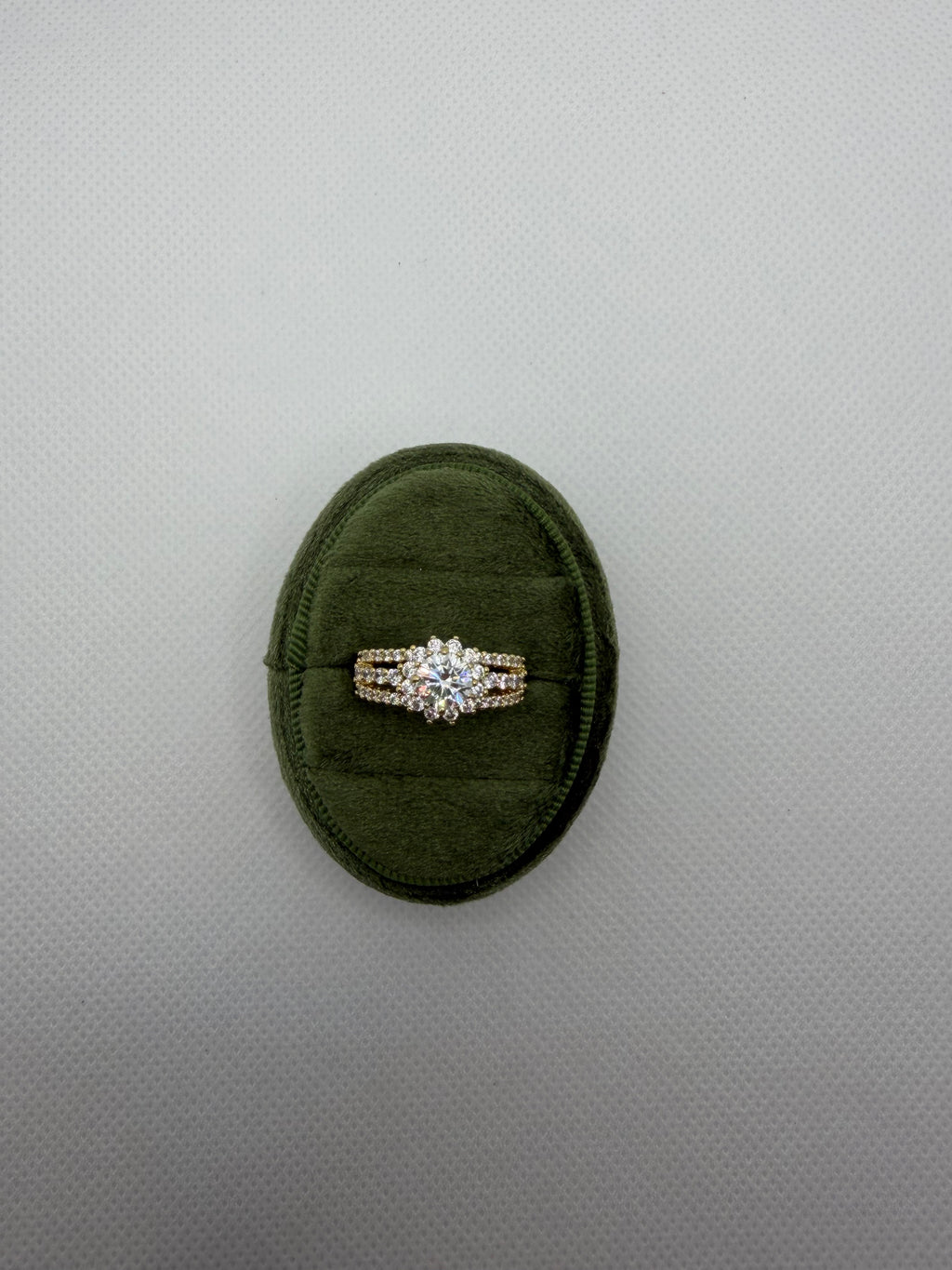 Sunflower Halo Engagement Ring