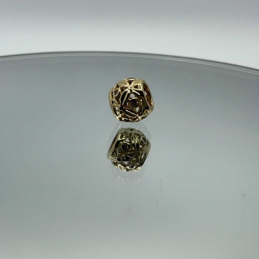 Floral Openwork Separator Bead