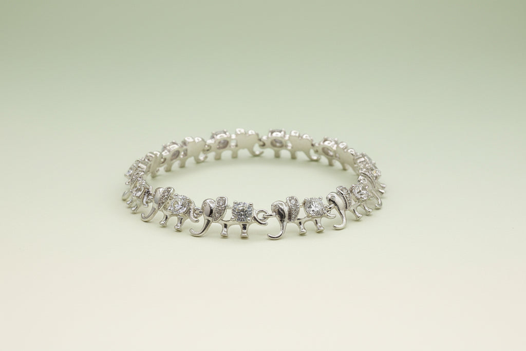 Crystal Elephant Parade Bracelet