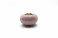 Pink Glass Charm Separator Beads Collection - Laminated Gold