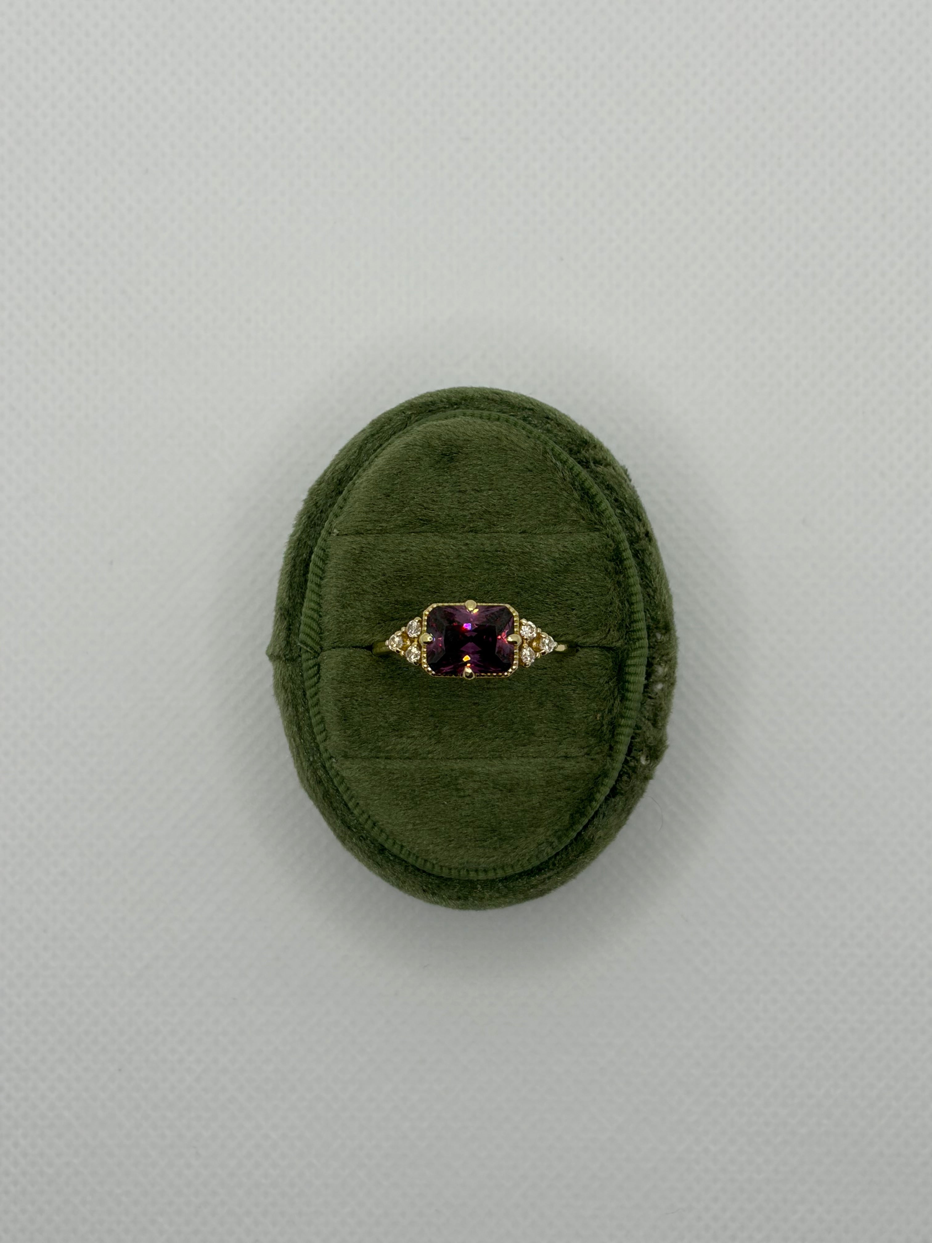 Amethyst Crystal Ring