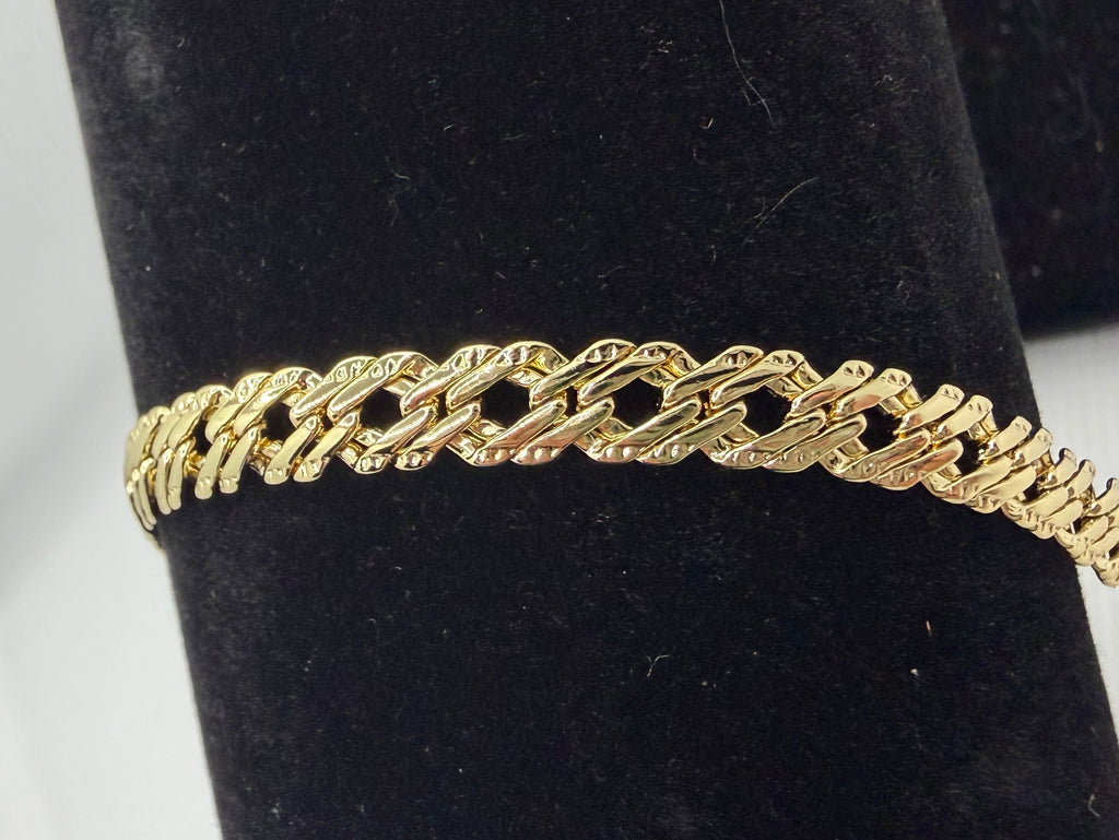 Gold Chain Bracelet - Laminated Gold