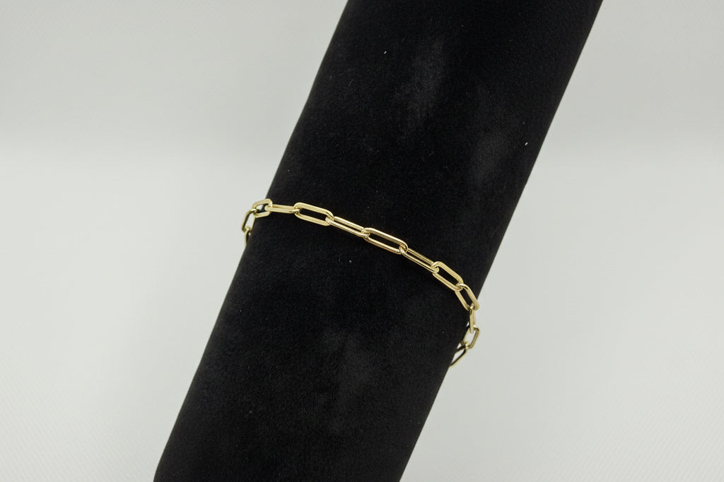 Paper-clip Bracelet - Gold