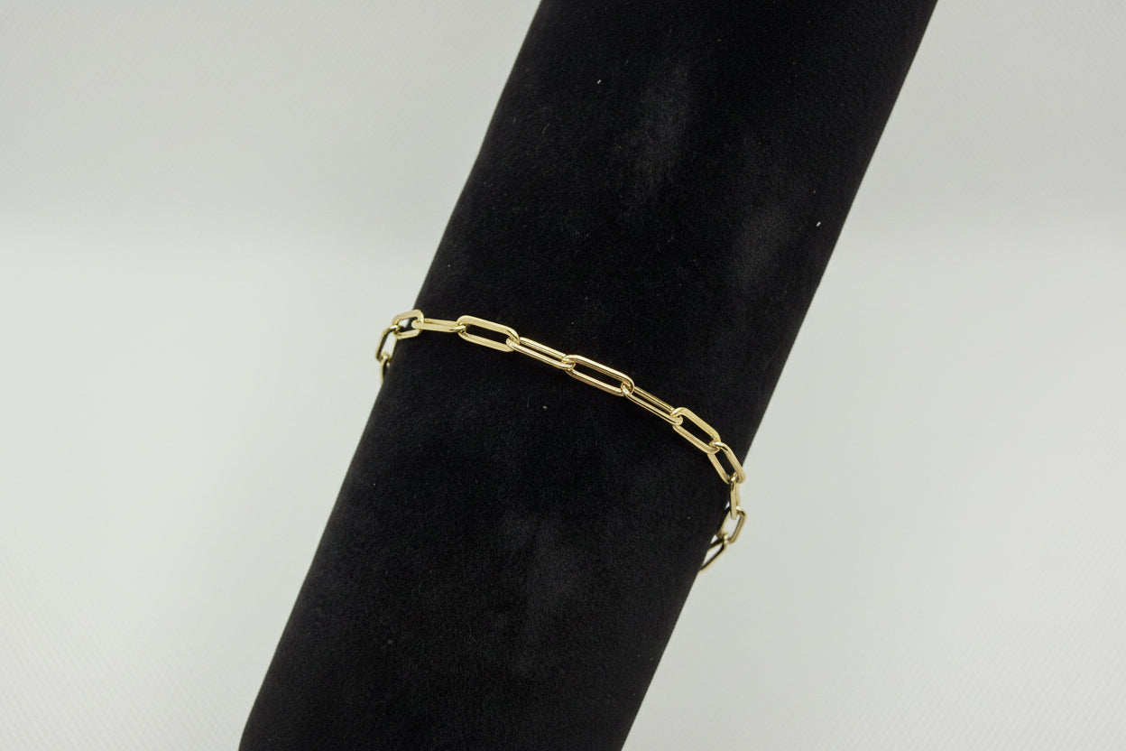 Paper-clip Bracelet - Gold
