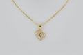 Crystal Baby Feet Heart Pendant & Necklace