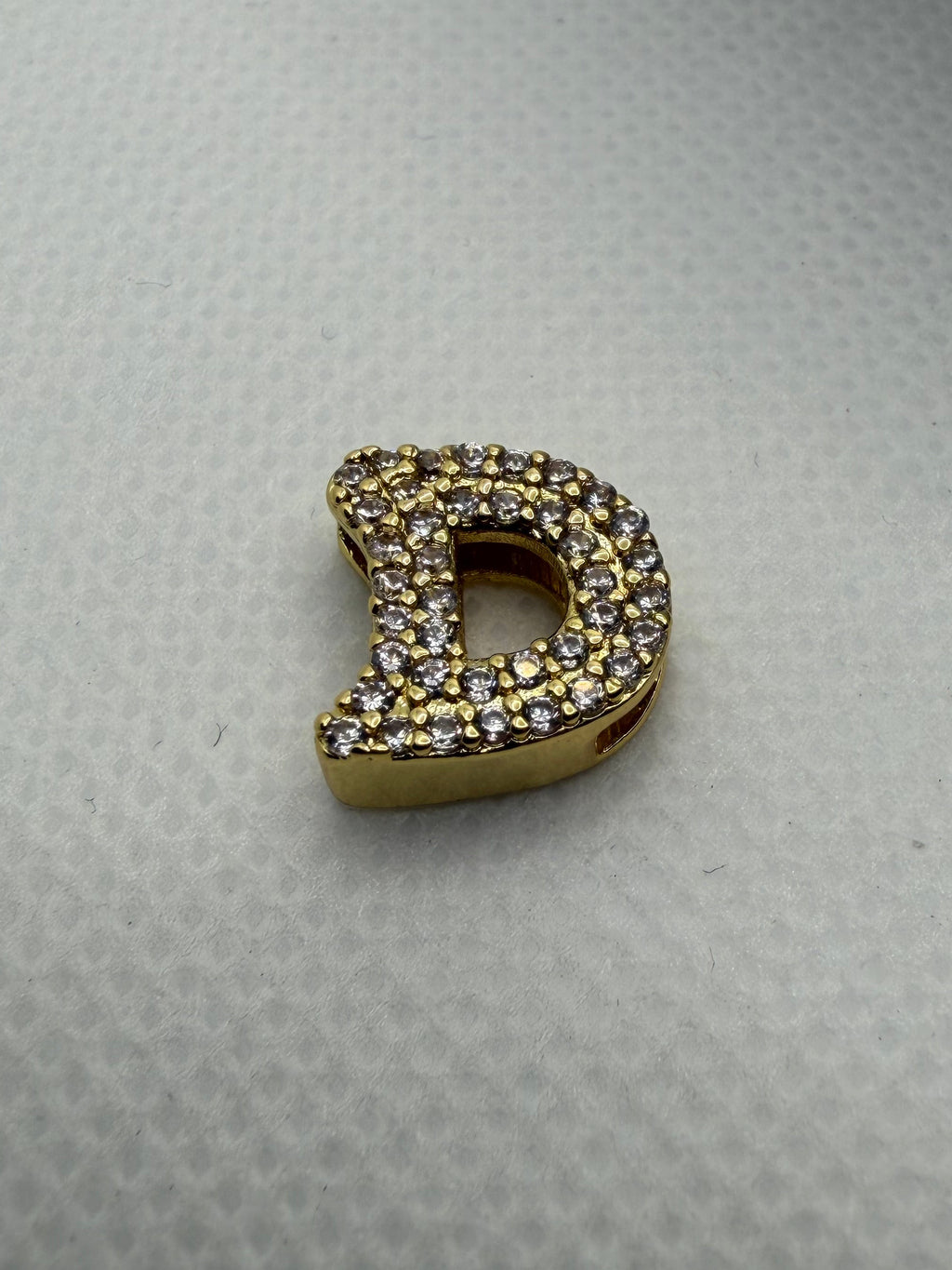 Pavé Letter D Charm & Pendant