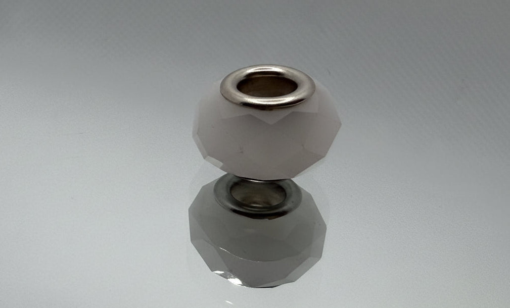 White Glass Charm Separator