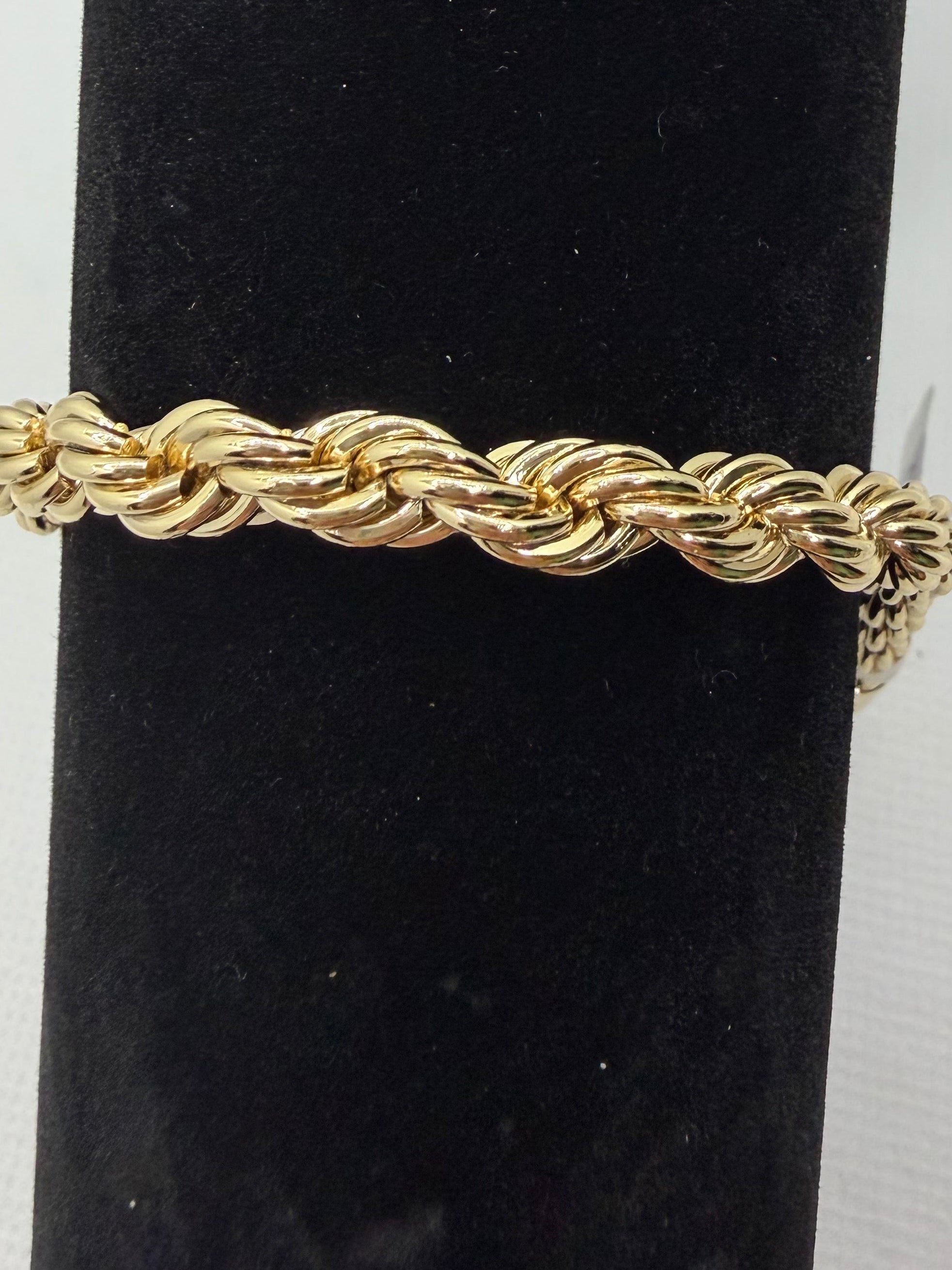 Double Rope Gold Bracelet - Laminated Gold
