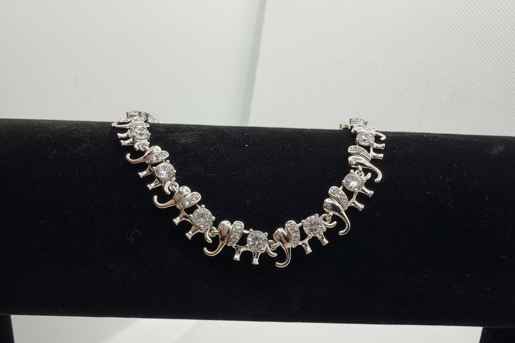 Crystal Elephant Parade Bracelet