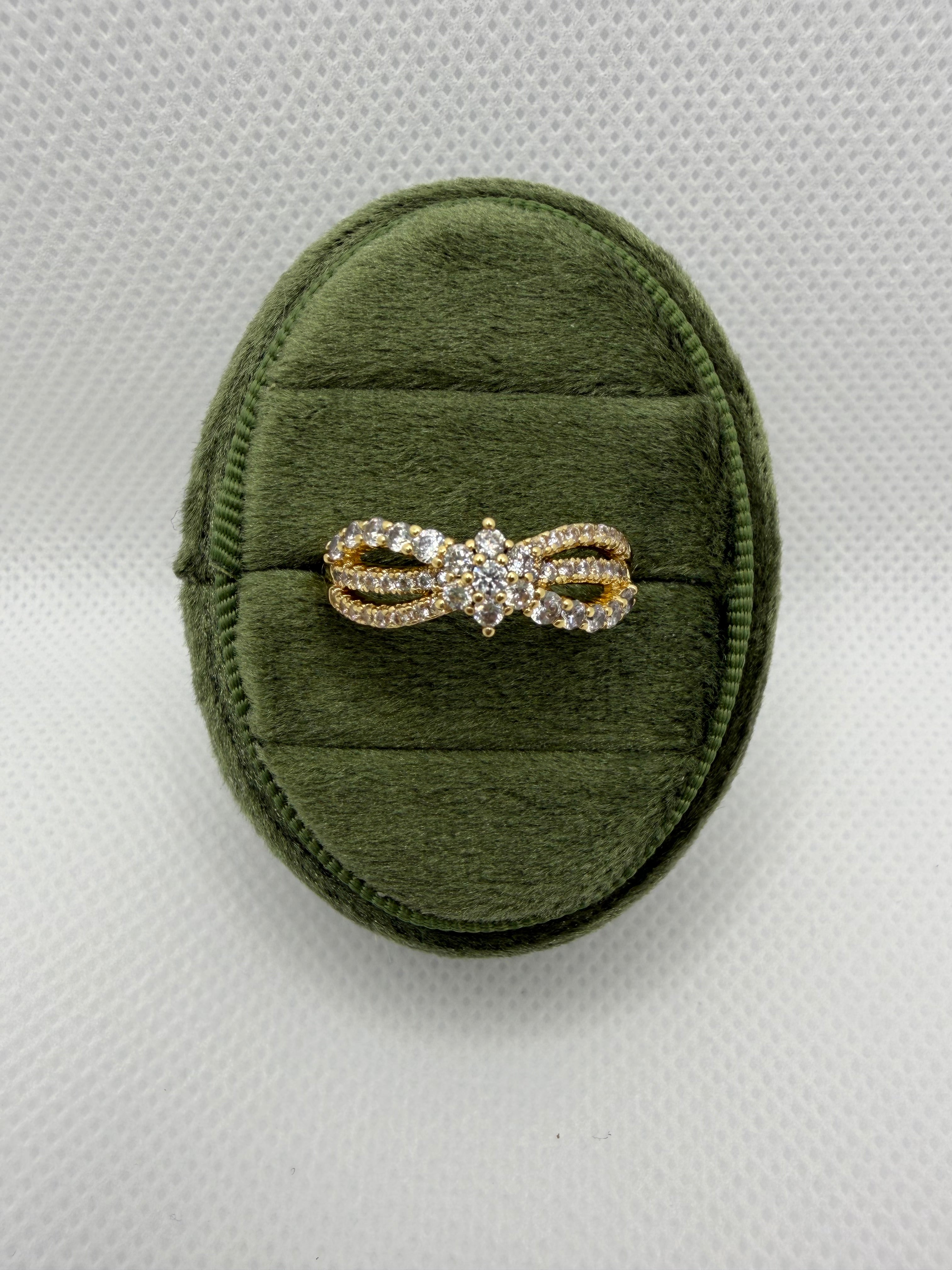 Infinity Crystal Ring