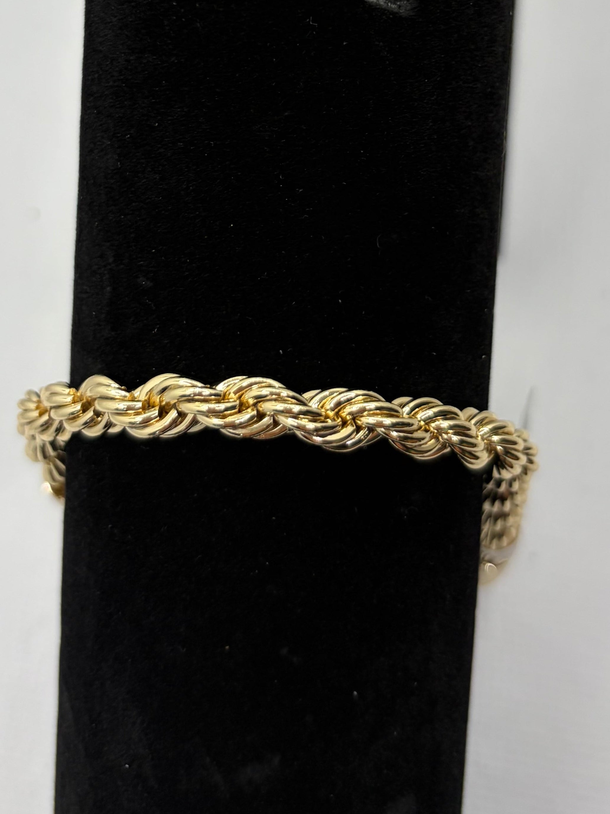 Double Rope Gold Bracelet - Laminated Gold